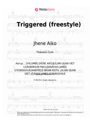 Ноты, аккорды Jhene Aiko - Triggered (freestyle)