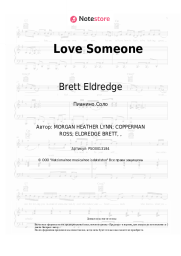Ноты, аккорды Brett Eldredge - Love Someone
