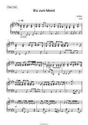 Ноты, аккорды DIKKA, LEA - Bis zum Mond