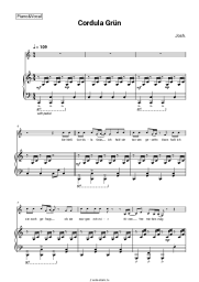 Ноты, аккорды Josh. - Cordula Grün