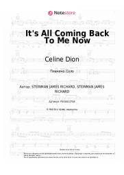 Ноты, аккорды Celine Dion - It's All Coming Back To Me Now