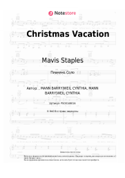 Ноты, аккорды Mavis Staples - Christmas Vacation