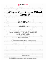 undefined Craig David - When You Know What Love Is