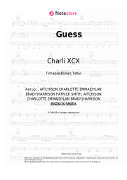 Ноты, аккорды Charli XCX, Billie Eilish - Guess