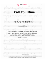 Ноты, аккорды The Chainsmokers, Bebe Rexha - Call You Mine