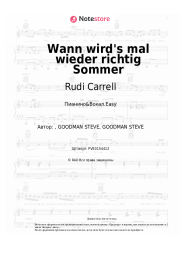 Ноты, аккорды Rudi Carrell - Wann wird's mal wieder richtig Sommer