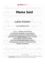 Ноты, аккорды Lukas Graham - Mama Said