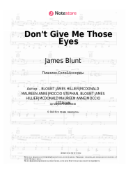 undefined James Blunt - Don't Give Me Those Eyes