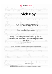Ноты, аккорды The Chainsmokers - Sick Boy