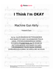 Ноты, аккорды Machine Gun Kelly, Yungblud, Travis Barker - I Think I'm OKAY