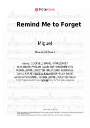 Ноты, аккорды Miguel, Kygo - Remind Me to Forget