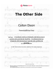 Ноты, аккорды Colton Dixon - The Other Side