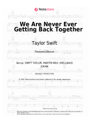 undefined Taylor Swift - We Are Never Ever Getting Back Together