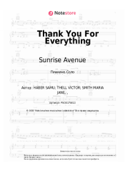 undefined Sunrise Avenue - Thank You For Everything