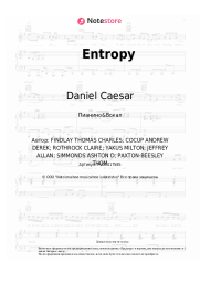 Ноты, аккорды Daniel Caesar - Entropy