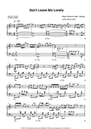 Ноты, аккорды Mark Ronson, YEBBA - Don't Leave Me Lonely
