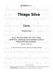 Ноты, аккорды Dave, AJ Tracey - Thiago Silva
