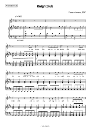 Ноты, аккорды Feuerschwanz, SDP - Knightclub