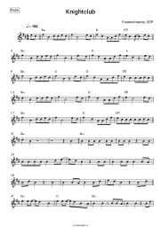 Ноты, аккорды Feuerschwanz, SDP - Knightclub