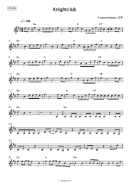Ноты, аккорды Feuerschwanz, SDP - Knightclub