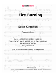Ноты, аккорды Sean Kingston - Fire Burning