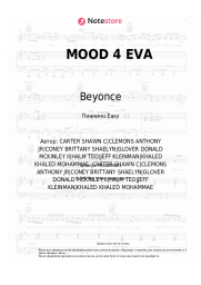 Ноты, аккорды Beyonce, Jay-Z, Childish Gambino - MOOD 4 EVA