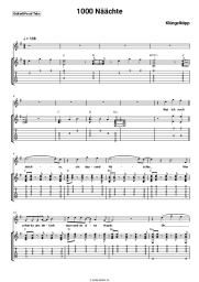 Ноты, аккорды Klüngelköpp - 1000 Nächte