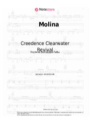 Ноты, аккорды Creedence Clearwater Revival - Molina