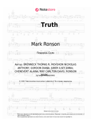Ноты, аккорды Mark Ronson, Alicia Keys, The Last Artful, Dodgr - Truth