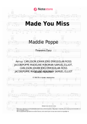 Ноты, аккорды Maddie Poppe - Made You Miss