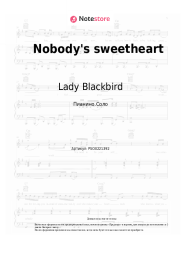 Ноты, аккорды Lady Blackbird - Nobody's sweetheart