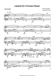Ноты, аккорды Secret Garden - Lament For A Frozen Flower