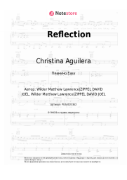 Ноты, аккорды Christina Aguilera - Reflection
