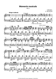 Ноты, аккорды Франц Шуберт - Музыкальный момент, Op. 94 D 780: №3. Allegro moderato 