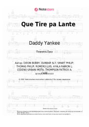 Ноты, аккорды Daddy Yankee - Que Tire pa Lante
