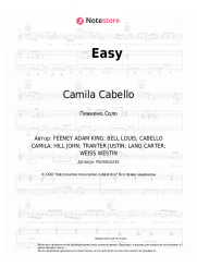 Ноты, аккорды Camila Cabello - Easy