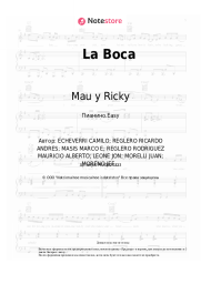 Ноты, аккорды Mau y Ricky, Camilo - La Boca