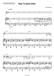 Ноты, аккорды Olivia Dean - Nice To Each Other