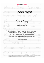 Ноты, аккорды Dan + Shay - Speechless