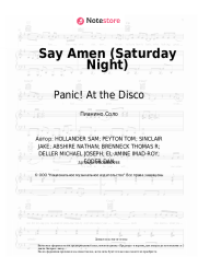 undefined Panic! At the Disco - Say Amen (Saturday Night)