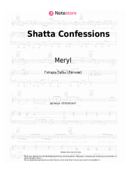 Ноты, аккорды Meryl, N’Ken - Shatta Confessions