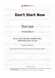 undefined Dua Lipa - Don't Start Now