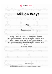 Ноты, аккорды HRVY - Million Ways
