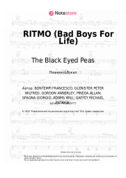 Ноты, аккорды The Black Eyed Peas, J Balvin - RITMO (Bad Boys For Life)