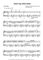 Ноты, аккорды Max Raabe, Palast Orchester, LEA - Guten Tag, liebes Glück