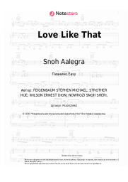 undefined Snoh Aalegra - Love Like That