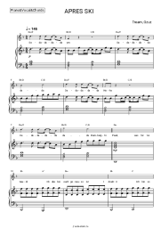 Ноты, аккорды Tream, Gzuz - APRES SKI