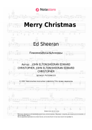 Ноты, аккорды Ed Sheeran, Elton John - Merry Christmas