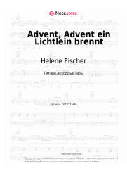 Ноты, аккорды Helene Fischer - Advent, Advent ein Lichtlein brennt