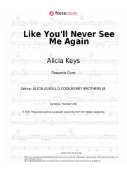 undefined Alicia Keys - Like You'll Never See Me Again